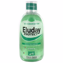 Pierre Fabre Oral Care Eluday Protect Bain de Bouche Quotidien 500 ml est une solution prête à l'emploi offrant une protectio ...