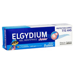 Elgydium Gel Dentifrice Junior Protection Caries 7/12 Ans Arôme Bubble 50 ml
