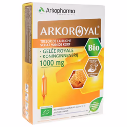 Arkopharma Arko Royal Trésor de la Ruche Gelée Royale 1000 mg Bio 20 Ampoules