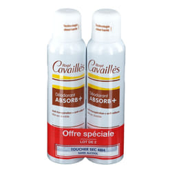 Rogé Cavaillès Déodorant Absorb+ 48H Lot de 2 x 150 ml