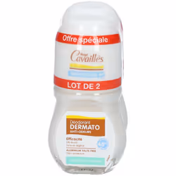 Rogé Cavaillès Déodorant Dermato Peaux Sensibles 48H Roll-On Lot de 2 x 50 ml