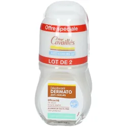 Rogé Cavaillès Déodorant Dermato Peaux Sensibles 48H Roll-On Lot de 2 x 50 ml