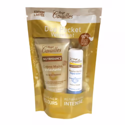 Rogé Cavaillès Duo Pocket Douceur est un duo de soins réparateurs composés à 97% d'actifs d'origine naturelle pour retrouver  ...