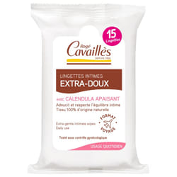 Rogé Cavaillès Lingettes Intimes Extra-Douces 15 Lingettes
