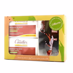 ROGE CAVAILLES PACK de 2 SAVON EXTRA DOUX A L'AMANDE VERTE 250gr+BOITE A SAVON (OFFERTE)