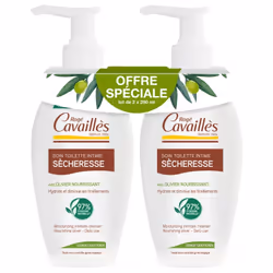 Rogé Cavaillès Soin Toilette Intime Sécheresse Lot de 2 x 250 ml est un soin de toilette intime sans savon, dont les formules ...