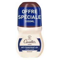 Cavaillès Homme Anti-Transpirant 48H Roll-On Lot de 2 x 150 ml