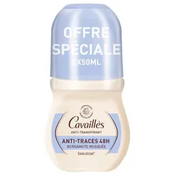 Cavaillès Anti-Transpirant Anti-Traces 48H Roll-On Lot de 2 x 150 ml