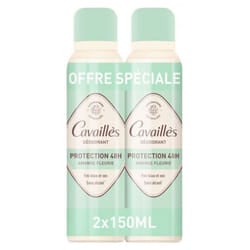 Cavaillès Déodorant Protection 48H Spray Lot de 2 x 150 ml