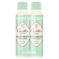Cavaillès Déodorant Protection 48H Spray Lot de 2 x 150 ml