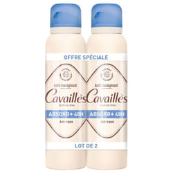 Rogé Cavaillès Absorb+ 48H Déodorant Anti-Traces Spray Lot de 2 x 150 ml