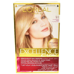 L'oreal excellence 9.1 blond tres claiir cendre kit complet