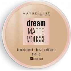 Dream matte mousse fond de teint 20 beige éclat fps18 -maybelline