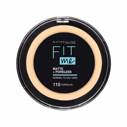 Maybelline Fit Me Matte & Poreless 110 Porcelain, Tube, Liquide, Beige, Porcelain, Légère, À chaleur