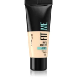 MAYBELLINE NEW YORK Fit Me! Matte+Poreless teinte 100 Warm Ivory 30 ml