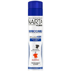 Déodorant Homme - Impeccable - Anti-traces et Anti-décoloration 48h - Narta