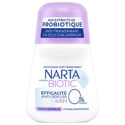 Narta Biotic Déodorant Anti-Transpirant 48H Peaux Sensibles 50 ml