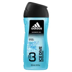 Adidas Ice Dive 250 ml Gel douche Hommes Corps et cheveux Fraicheur