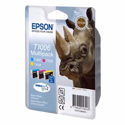 Epson Rhino Multipack "Rhinocéros" (T1006) - Encres DURABrite Ultra C, M, J (HC) - Vue supplémentaire 2