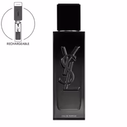 *comparaison entre 1 flacon 100ml rechargeable + 2 recharges 150ml et 4 flacons rechargeables 100ml. MYSLF, mon parfum YSL. F ...