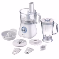 Bluesky BFP750-16 robot de cuisine 750 W 1,2 L Transparent, Blanc - Vue supplémentaire 2