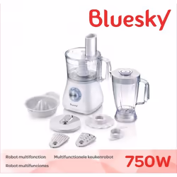 Bluesky BFP750-16 robot de cuisine 750 W 1,2 L Transparent, Blanc - Vue supplémentaire 3