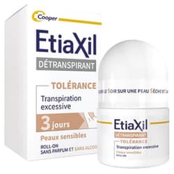 Etiaxil Détranspirant Tolérance Aisselles Peaux Sensibles Roll-On 15 ml