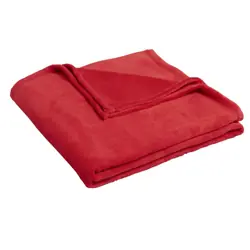 TEX HOME 3615005435930 plaid 130 x 170 cm Microfibre Rouge