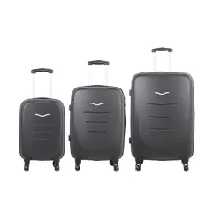 Carrefour 3615005622965 bagage Chariot Casque à coque dure Noir Acrylonitrile-Butadiène-Styrène (ABS)