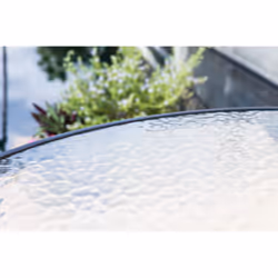 Hyba GD81882 table de jardin Noir, Transparent Forme arrondie - Vue supplémentaire 4