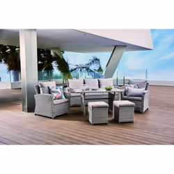Hyba Ouvea ensemble de meubles de jardin Gris - Vue supplémentaire 2