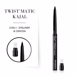Bourjois Crayon Yeux Twist’Matic Kajal 01 Char'khol, Crème, Stylo, Noir, Char'khol, 1 ml, Unisexe