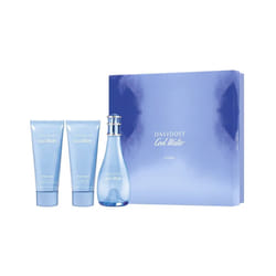 Davidoff - Coffret Cool Water Eau De Toilette Femme 100Ml+Lait Corps +Gel Douche