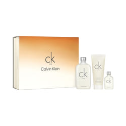 Calvin Klein - Coffret Ck One Homme Eau De Toilette 100Ml+Gel Douche +Format Voyage 15Ml