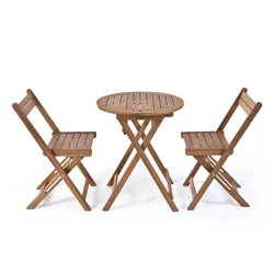 Hyba First Tondo ensemble de meubles de jardin Bois