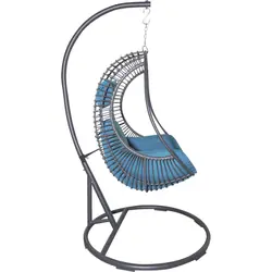 Hyba 3616473133106 fauteuil suspendu Bleu, Gris Fauteuil œuf suspendu