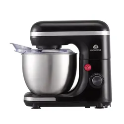 Mandine 3616474008151 mixeur Robot mixer 1000 W Noir, Acier inoxydable