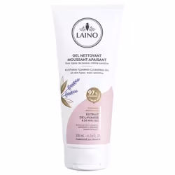 Laino Gel Nettoyant Moussant Apaisant 200 ml est un nettoyant visage qui convient à tous types de peaux, même sensibles.