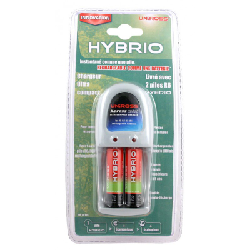 Chargeur Uniross X-Press Mini + 2 piles rechargeables Hybrio