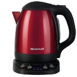 Brandt BO1200ER bouilloire 1,2 L 2200 W Noir, Rouge