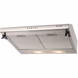 Hotte Casquette BRANDT - Largeur: 60 cm - Débit maximum d'aspiration d'air en évacuation: 200 m3/h - 3 Vitesses - Type de ré ...