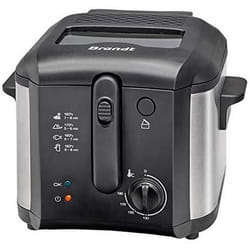 Brandt FRI30X friteuse Unique 2,5 L Autonome 1600 W Noir, Acier inoxydable