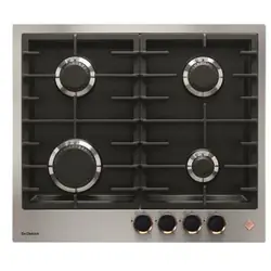 De Dietrich DPE7620XF plaque Noir Intégré 60 cm Gaz 4 zones