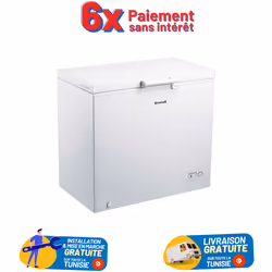 Congélateur coffre BRANDT- Niveau sonore :42 dB- Volume total: 200 l-Autonomie en cas de coupure:26 h- Finition: Acier - Type ...