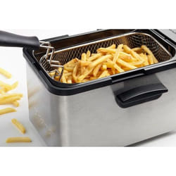 Brandt FRI3200 friteuse Unique 3,2 L Autonome 2200 W Noir, Argent