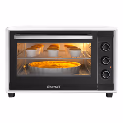 Brandt FC55MUW Grille-pain four 55 L 2200 W Noir, Acier inoxydable Grill