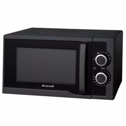 Brandt SM2500B, Comptoir, Micro-onde simple, 25 L, 900 W, Rotatif, Noir
