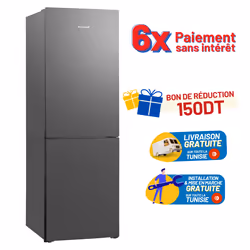 Réfrigérateur Combiné BRANDT - Système de Refroidissement: NoFrost - Volume -Brut: 380 litres - Classe énergétique: A+ - Clas ...