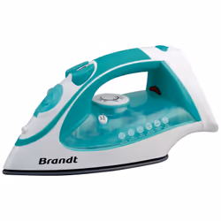 Brandt BFV10G, Fer à vapeur, Semelle en céramique, 1,92 m, 25 g/min, Vert, Blanc, 15 g/min