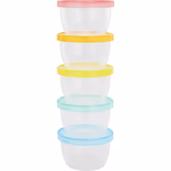 Emmenez votre collation préférée partout avec vous. La boîte Badabulle Maxi Fun Colors est un accessoire pratique qu’il est b ...